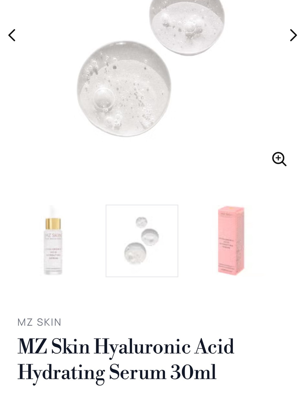 Skin Hydrating Serum with Clear Gel and Pink Boxb